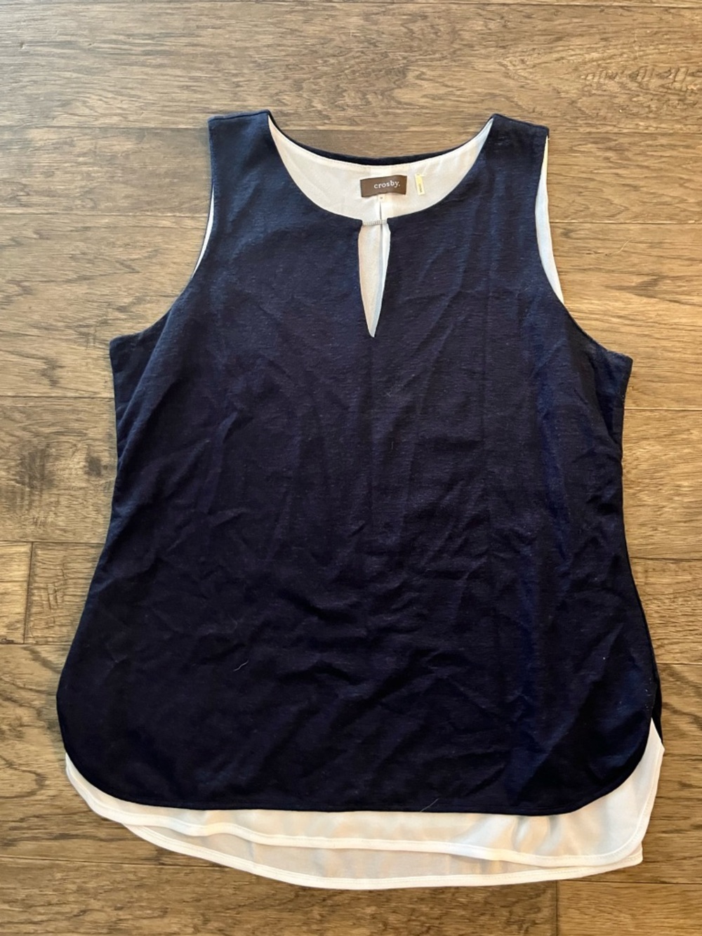 Crosby Blue Sleeveless Top